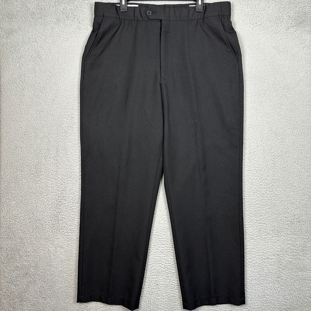 Smitty Umpire Pants Mens 40 Officials Trousers Black Flat Front Elastic Waist